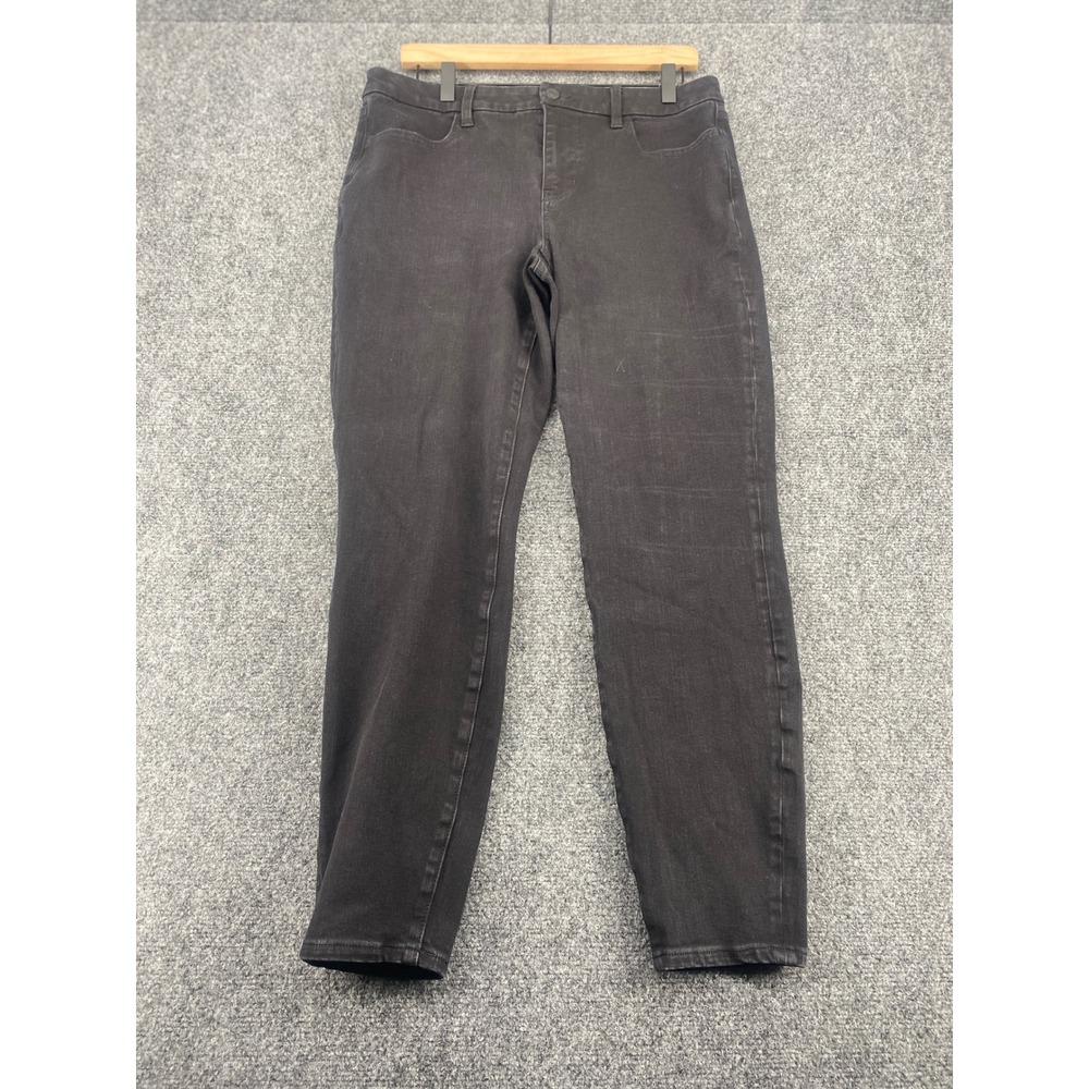 American Eagle Next Level Stretch Skinny Jeans Womens 12 Black Denim Casual Pant